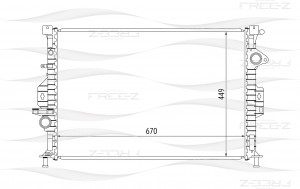 Радиатор FORD Focus/C-Max/Mondeo/Galaxy/S-Max 06-LAND ROVER Freelander 06-VOLVO  KK0215 FREE Z