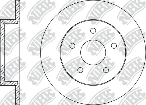 Диск тормозной RN1521 RN1521 NIBK
