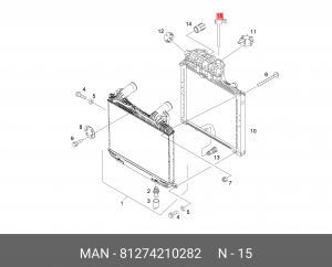 Датчик уровня жидкости охлаждающей MAN OE 81274210282 MAN