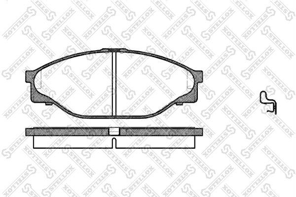 412 20=FDB949 !колодки дисковые п.\Toyota Hi-Ace 2.0/2.4/2.4D/Hi-Lux 2.4D/2.4 4W 423-020-SX STELLOX