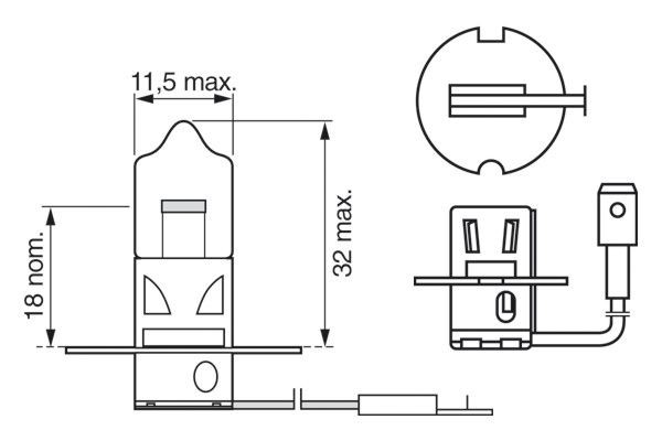 12V 55W Standart H3 1987301006 BOSCH