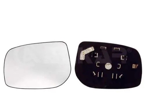 стекло зеркала левое! с кроншт. выпукл. с подогр.\ Toyota Yaris 06> 6431267 ALKAR
