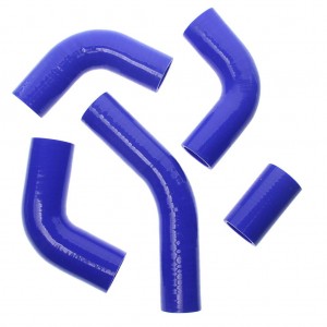 Патрубок ГАЗ-3302 дв.ЗМЗ-405 ЕВРО-2 радиатора комплект 5шт. синий силикон MEGAPO 13017007 MEGA POWER