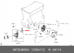 Прокладка 1230A112 1230A112 MITSUBISHI