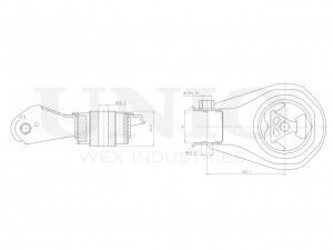 Опора двигателя задняя RMP-15079 UNIO