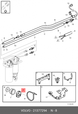 21377294 ФИКСАТОР 21377294 VOLVO