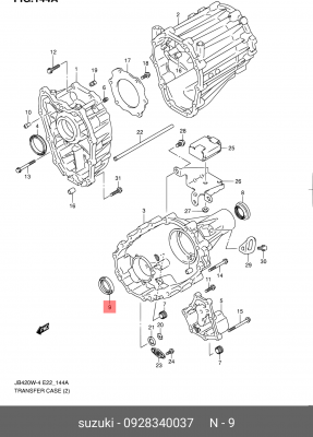 Сальник SUZUKI Grand Vitara коробки раздаточной OE 09283-40037 SUZUKI