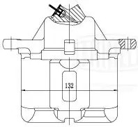 Суппорт торм. Volvo 940 (90-)/II (94-)/960 (90-)/740 (83-) перед. прав. d=57мм ( CF 002319 TRIALLI
