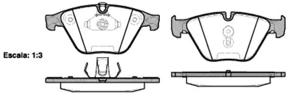 857 20 колодки дисковые передние!\ BMW F07GT/F10/F11 2.8i/2.5d/3.0d 10> 0857.20 REMSA