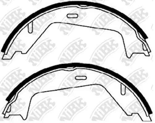 Колодки тормозные VOLVO S60,S80,XC90 стояночного тормоза (4шт.) NIBK FN0566 NIBK