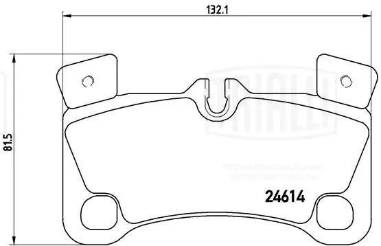 Колодки торм. для а,м Audi Q7 06-,Porsche Cayenne 02- диск. зад. 132x82 PF 4002 PF4002 TRIALLI