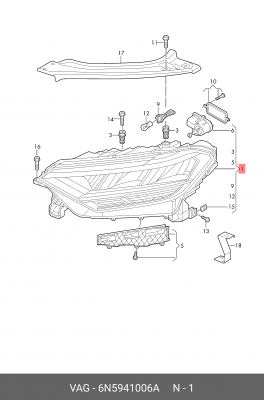 Деталь 6N5 941 006 A VAG
