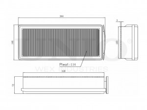 Фильтр воздушный FLT-10001 UNIO