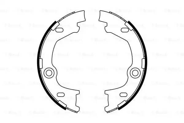 Колодки тормозные HYUNDAI i30 (08-) KIA Ceed (07-) стояночного тормоза (4шт.) BO 0 986 487 777 BOSCH