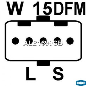 Генератор КАМАЗ IVECO дв.CUMMINS ISBe Е3 28В 70А (замена 0124555005) KRAUF ALB1699GB KRAUF