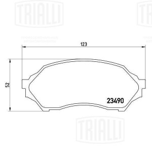 Колодки торм. Mazda 323 (98-) диск. перед. (PF 4257) PF4257 TRIALLI