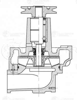 насос водяной! ан. 7511.1307010, 7511.1307010-01\ МАЗ LWP12751 LUZAR