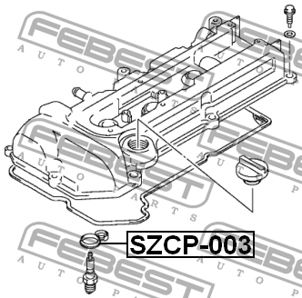 Кольцо уплотнительное свечного колодца SZCP-003 SZCP-003 FEBEST