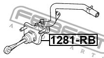 Цилиндр сцепления главный 1281-RB 1281-RB FEBEST