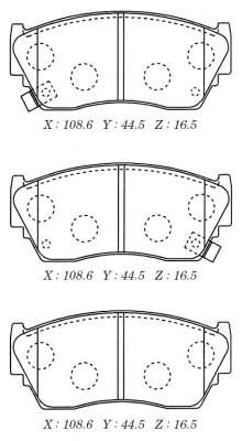 Замена на D1133MH Колодки тормозные дисковые D1133M D1133M MK KASHIYAMA