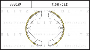 Колодки тормозные барабанные AUDI Q7 06-PORSCHE Cayenne 02-VW Toureg 02- BB5039 BB5039 BLITZ