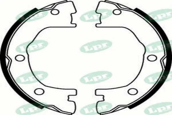 Комплект тормозных колодок 07800 07800 LPR