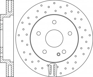 Диск тормозной MERCEDES A-Class (W176) (12-14) передний (1шт.) NIBK RN1696DSET NIBK