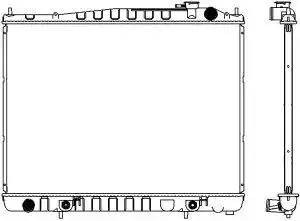 Радиатор охлаждения двигателя 32511017 SAKURA