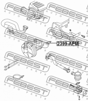Подушка крепления насоса вторичного воздуха SKODA OCTAVIA (1U/1Z) 2399-APM 2399-APM FEBEST