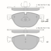 Колодки тормозные дисковые Avantech передние (противоскрипная пластина в компл.) AV151 AVANTECH