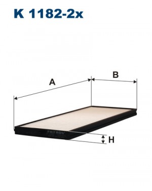 Фильтр воздушный салона HYUNDAI Accent (02-),Getz (02-) (2шт.) FILTRON K11822X FILTRON
