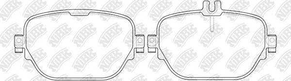 Колодки тормозные MERCEDES E (320/400/450) задние (4шт.) NIBK PN0701 NIBK