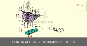 957010602508 HONDA БОЛТ КРЕПЕЖНЫЙ 957010602508 HONDA