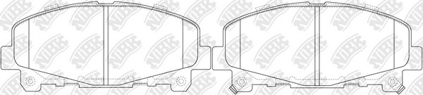 Колодки тормозные дисковые HONDA ACCORD 2008-2015 PN8865 PN8865 NIBK