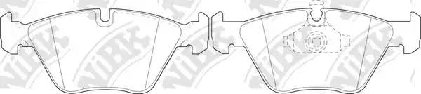 Колодки тормозные BMW 5 (E39) передние (4шт.) NIBK PN0027 NIBK