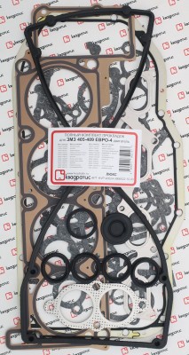 Набор прокладок двигателя для а/м ГАЗ 405 дв. Евро-4 (полный) Люкс "КВАДРАТИС" KVP-40524-3906022-10-03 KVADRATIS