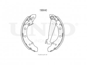 Колодки тормозные бараб. задние BRP-10005 UNIO