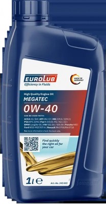 Масло моторное EUROLUB Motor 1 SN/CF 0W40 синт.1л 241001 EUROLUB
