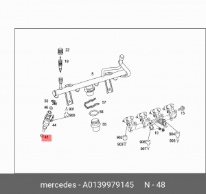 Кольцо уплотнительное 0139979145 A  0139979145 MERCEDES BENZ