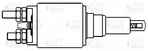 Реле втягивающее стартера для а/м Scania P/G/R/T (04-) с дв. DC13.10/DС13.05 24В VSR 0704 START VOLT