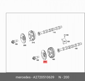 кольцо импульсное распредвала справа!\ MB M272 A 272 051 06 39 MERCEDES BENZ