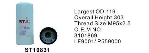 Фильтр масляный ST10831 STAL ST10831 STAL