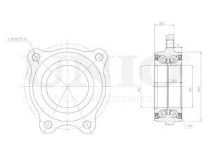 Ступица передняя/задняя (с ABS) HUB-20229 UNIO