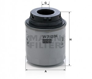 AUDI A3/SEAT IBIZA/SKODA OCTAVIA/VW PASSAT W71294 MANN FILTER