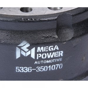 Барабан тормозной МАЗ-5551,5336 (12 отверстий) MEGAPOWER 35032030 MEGA POWER