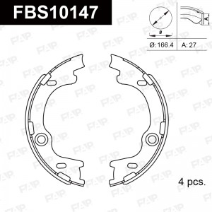 колодки барабанные задние!\ Hyundai I30, KIA Ceed 1.4-2.0i/1.6-2.0CRDi 07> FBS10147 FAP