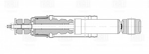 Амортизатор Renault Arkana (19-) 4x2 задн. (AG 09523) AG 09523 TRIALLI