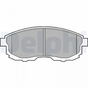 LP812 колодки дисковые п.\ Nissan Maxima 2.0/3.0i & 24V 89>/200SX 1.8T 91-93 LP812 DELPHI