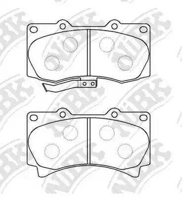 Колодки тормозные дисковые HUMMER H3 3.5L 05-, 5.3L 08- PN0498 PN0498 NIBK