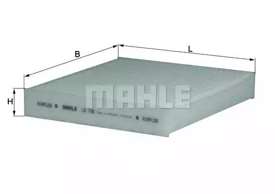 Фильтр воздушный салона HONDA Jazz (02-) FIAT Sedici (06-) MAHLE LA155 MAHLE KNECHT